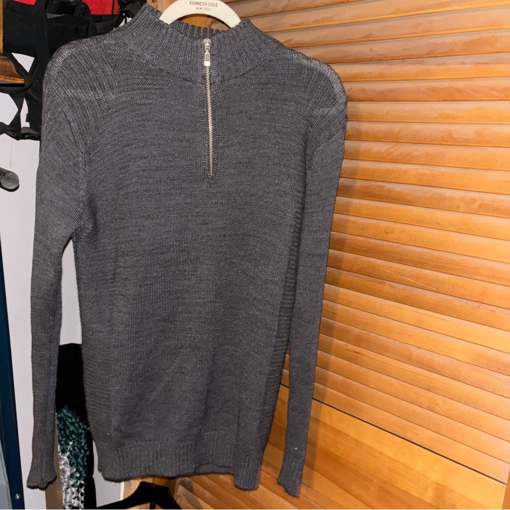 Studio Dark Gray Knit Sweater